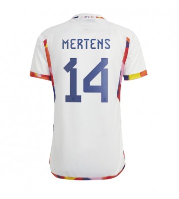 Lacne Muži Futbalové dres Belgicko Dries Mertens #14 MS 2022 Krátky Rukáv - Preč